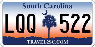 SC license plate LQQ522