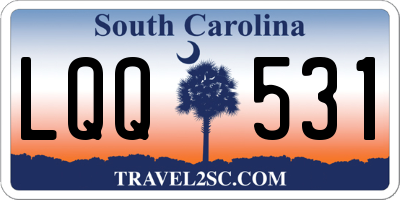 SC license plate LQQ531