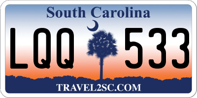 SC license plate LQQ533