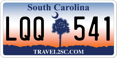 SC license plate LQQ541