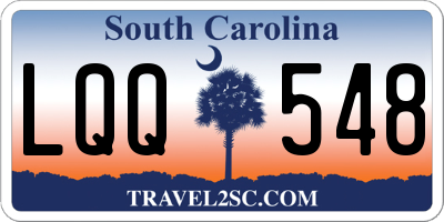 SC license plate LQQ548
