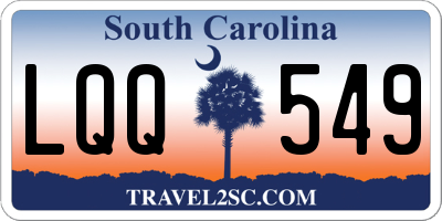 SC license plate LQQ549