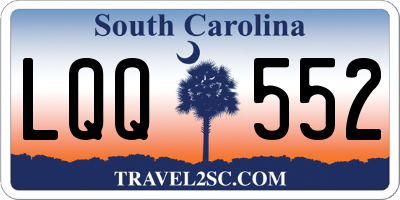 SC license plate LQQ552