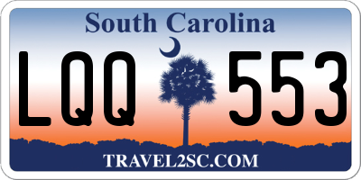 SC license plate LQQ553