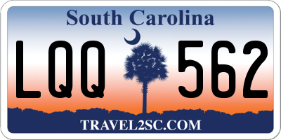 SC license plate LQQ562