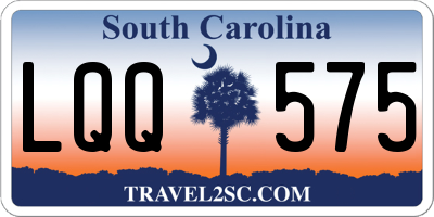 SC license plate LQQ575