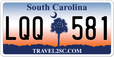 SC license plate LQQ581
