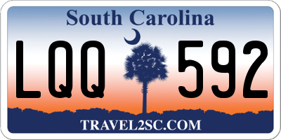 SC license plate LQQ592