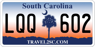 SC license plate LQQ602