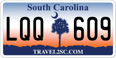 SC license plate LQQ609