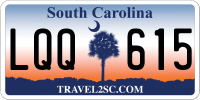 SC license plate LQQ615