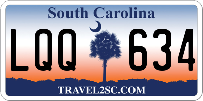 SC license plate LQQ634