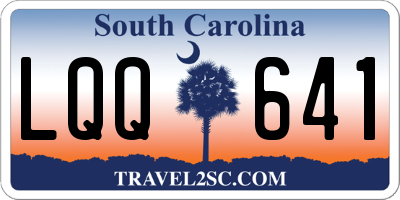 SC license plate LQQ641