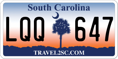 SC license plate LQQ647
