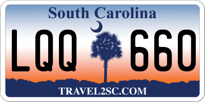 SC license plate LQQ660