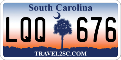 SC license plate LQQ676