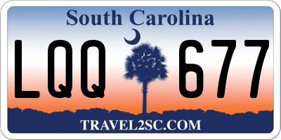 SC license plate LQQ677