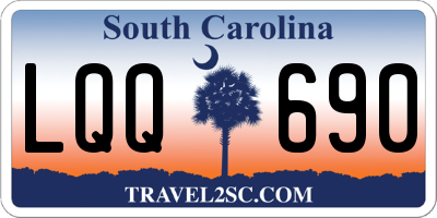 SC license plate LQQ690