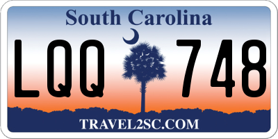 SC license plate LQQ748