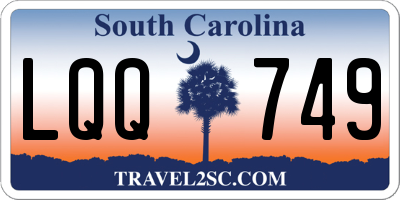 SC license plate LQQ749