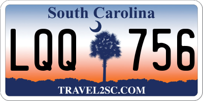 SC license plate LQQ756