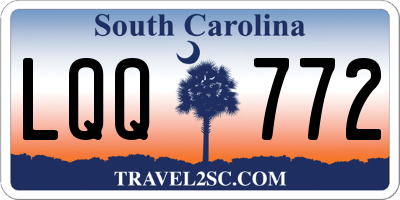 SC license plate LQQ772