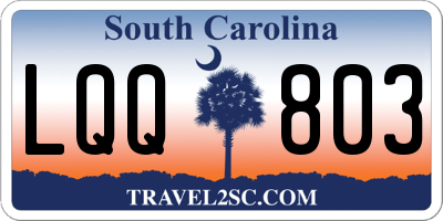SC license plate LQQ803