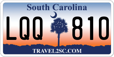 SC license plate LQQ810