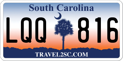 SC license plate LQQ816
