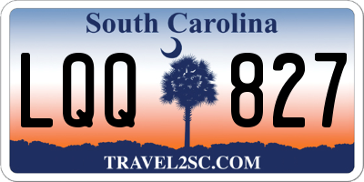 SC license plate LQQ827