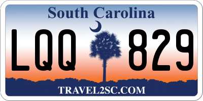 SC license plate LQQ829