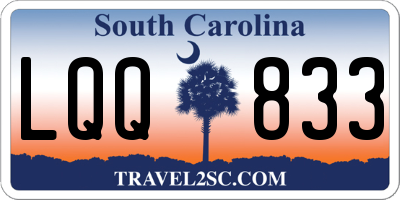 SC license plate LQQ833