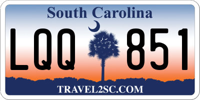 SC license plate LQQ851