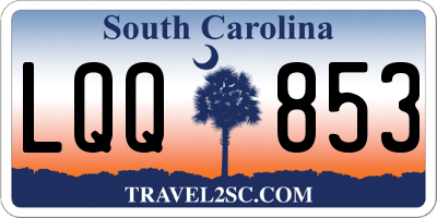 SC license plate LQQ853