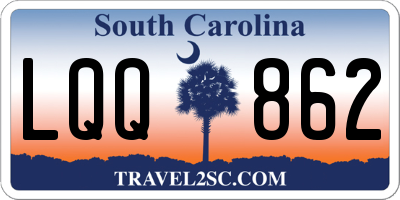 SC license plate LQQ862