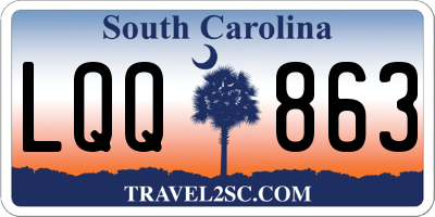 SC license plate LQQ863