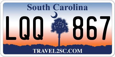 SC license plate LQQ867