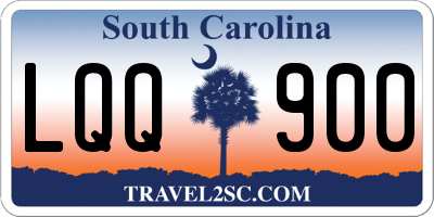 SC license plate LQQ900
