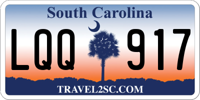 SC license plate LQQ917