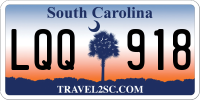 SC license plate LQQ918