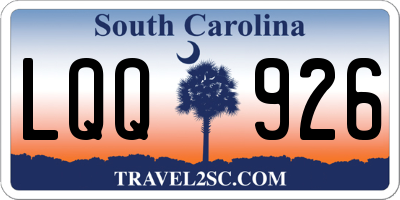 SC license plate LQQ926