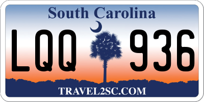 SC license plate LQQ936