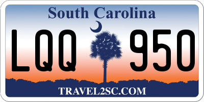SC license plate LQQ950