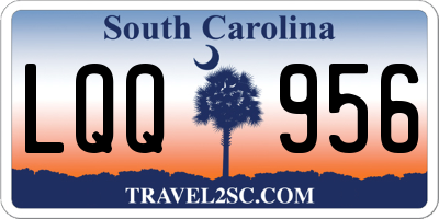SC license plate LQQ956