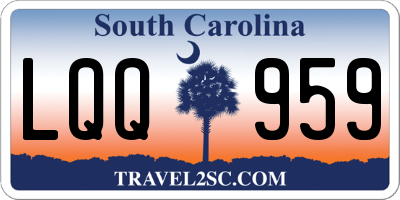 SC license plate LQQ959