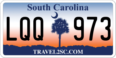 SC license plate LQQ973