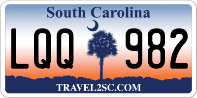 SC license plate LQQ982