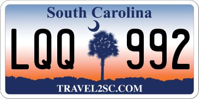 SC license plate LQQ992