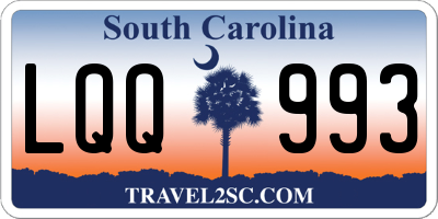 SC license plate LQQ993