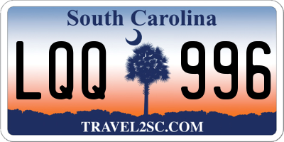 SC license plate LQQ996